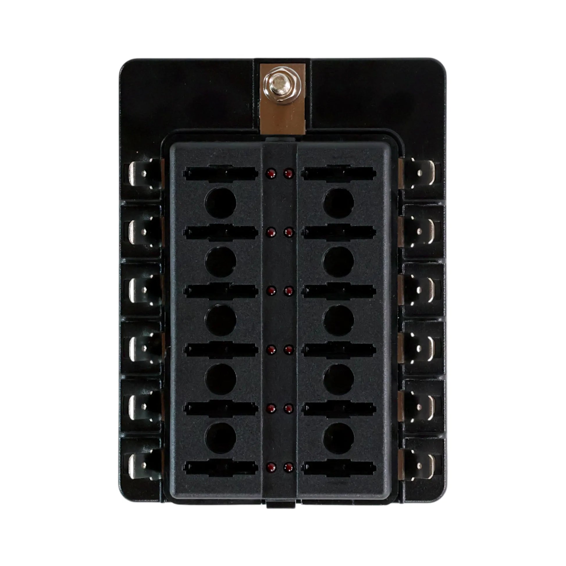 campervan 12 way blade fuse panel with led status lights