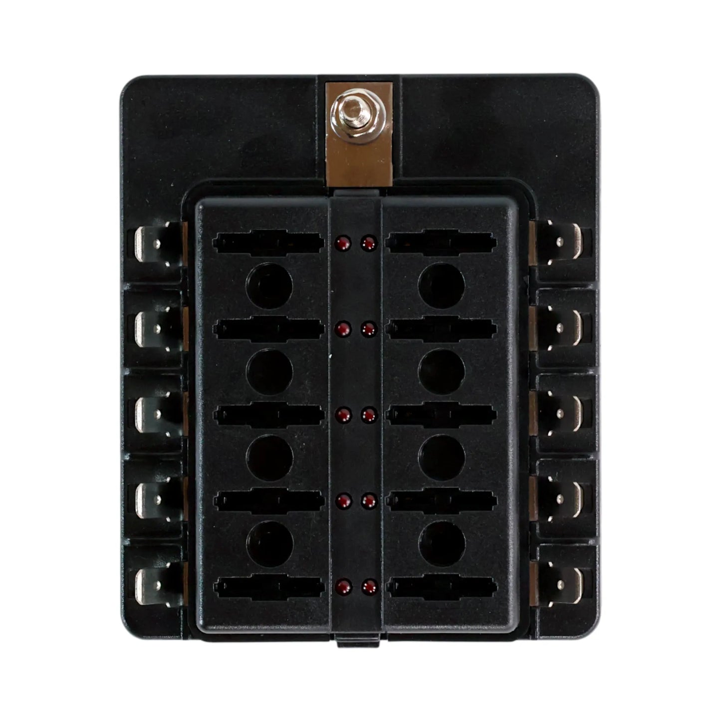 campervan blade fuse panel with led status lights