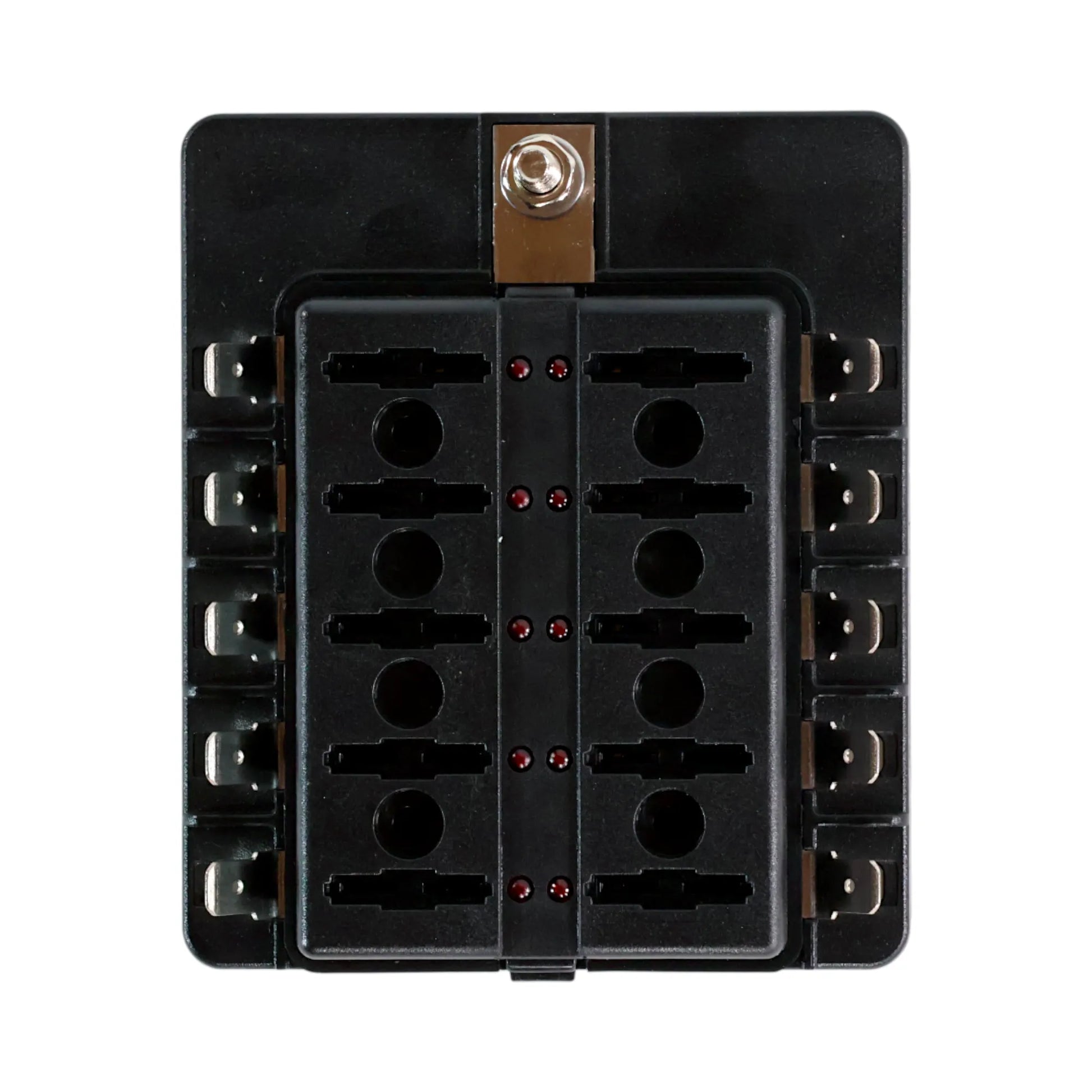 campervan blade fuse panel with led status lights