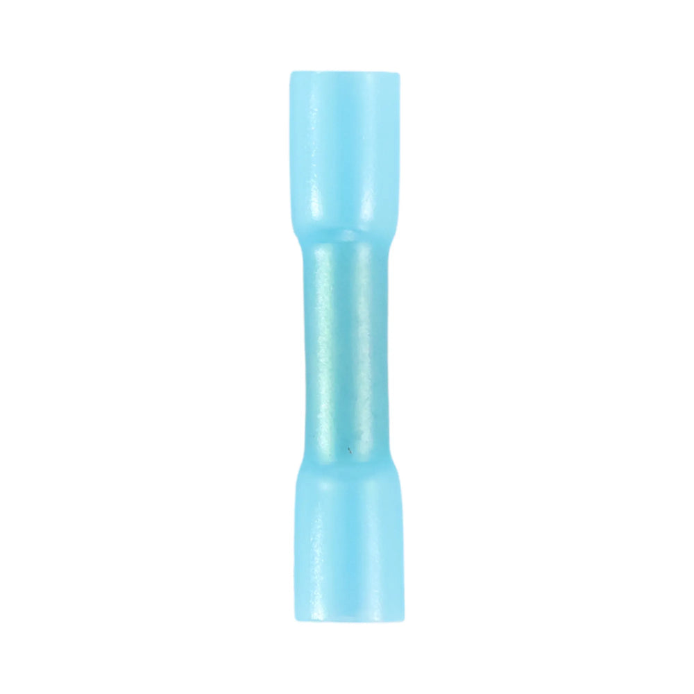 Blue heat shrink butt splice connector (100 pack) for caravan, rv, and campervan waterproof 12v wiring joins