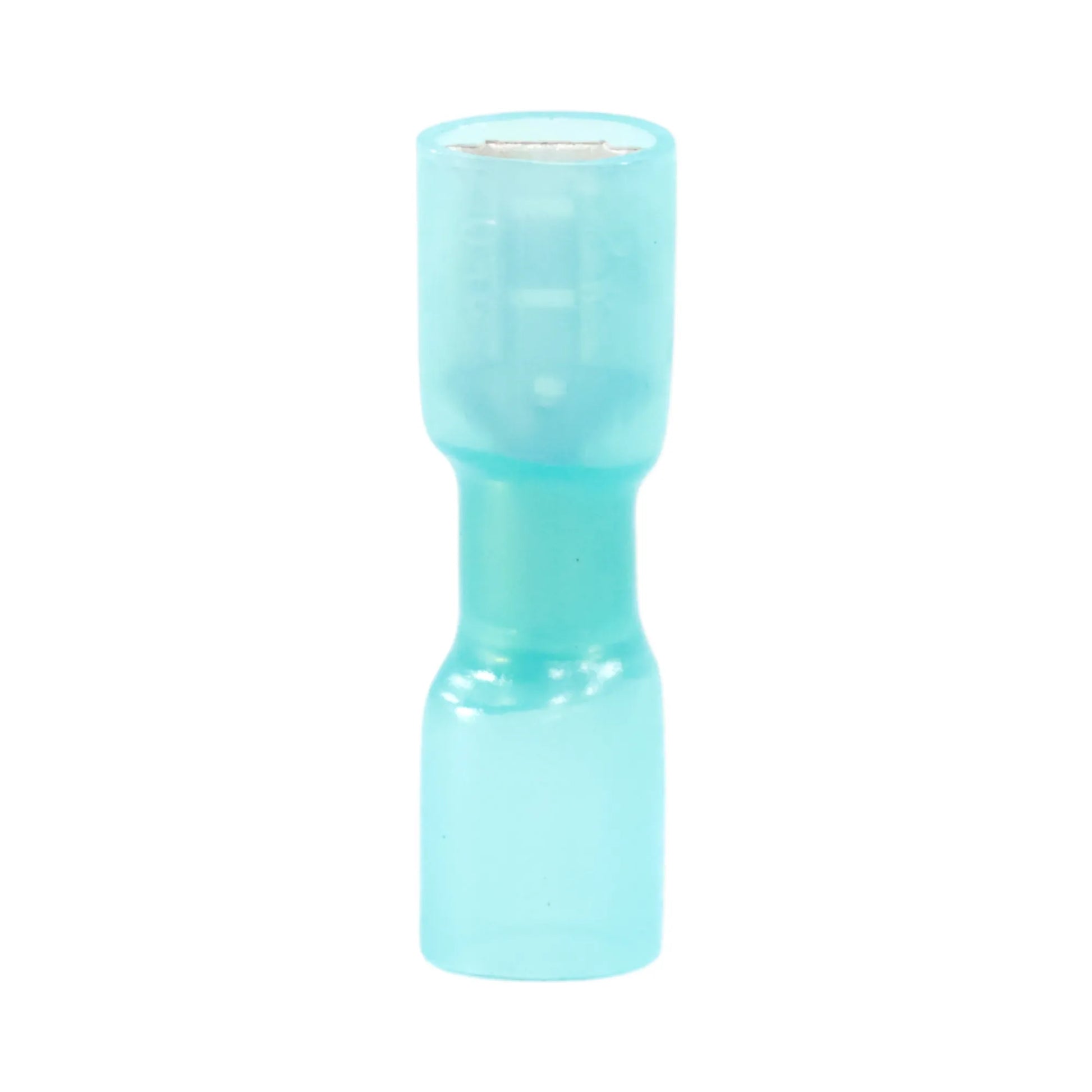 Blue heat shrink fully insulated female quick disconnect (100 pack) for caravan, rv, and campervan waterproof 12v wiring connections