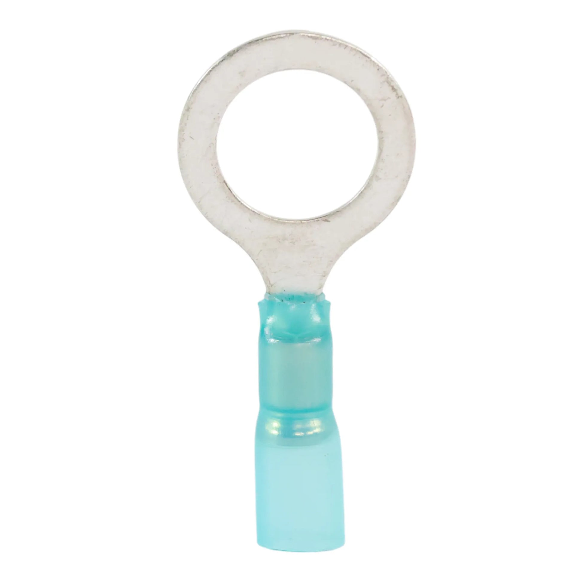 Blue heat shrink ring terminal M12 (100 pack) for caravan, rv, and campervan waterproof 12v wiring connections