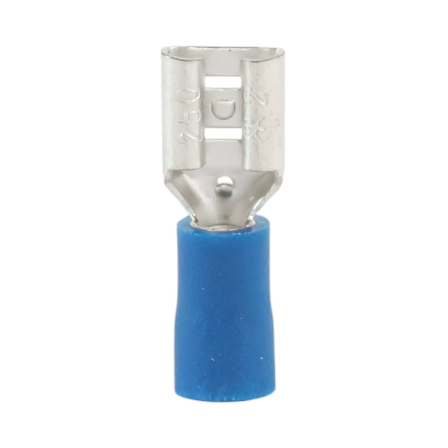 Blue vinyl female quick disconnect (100 pack) for caravan, rv, and campervan 12v wiring connections