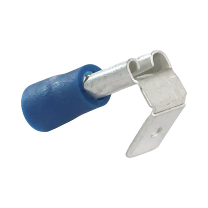 Blue vinyl piggy back quick disconnect (100 pack) for caravan, rv, and campervan 12v wiring connections