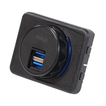 boost dual usb a surface mount charger 12v to 24v