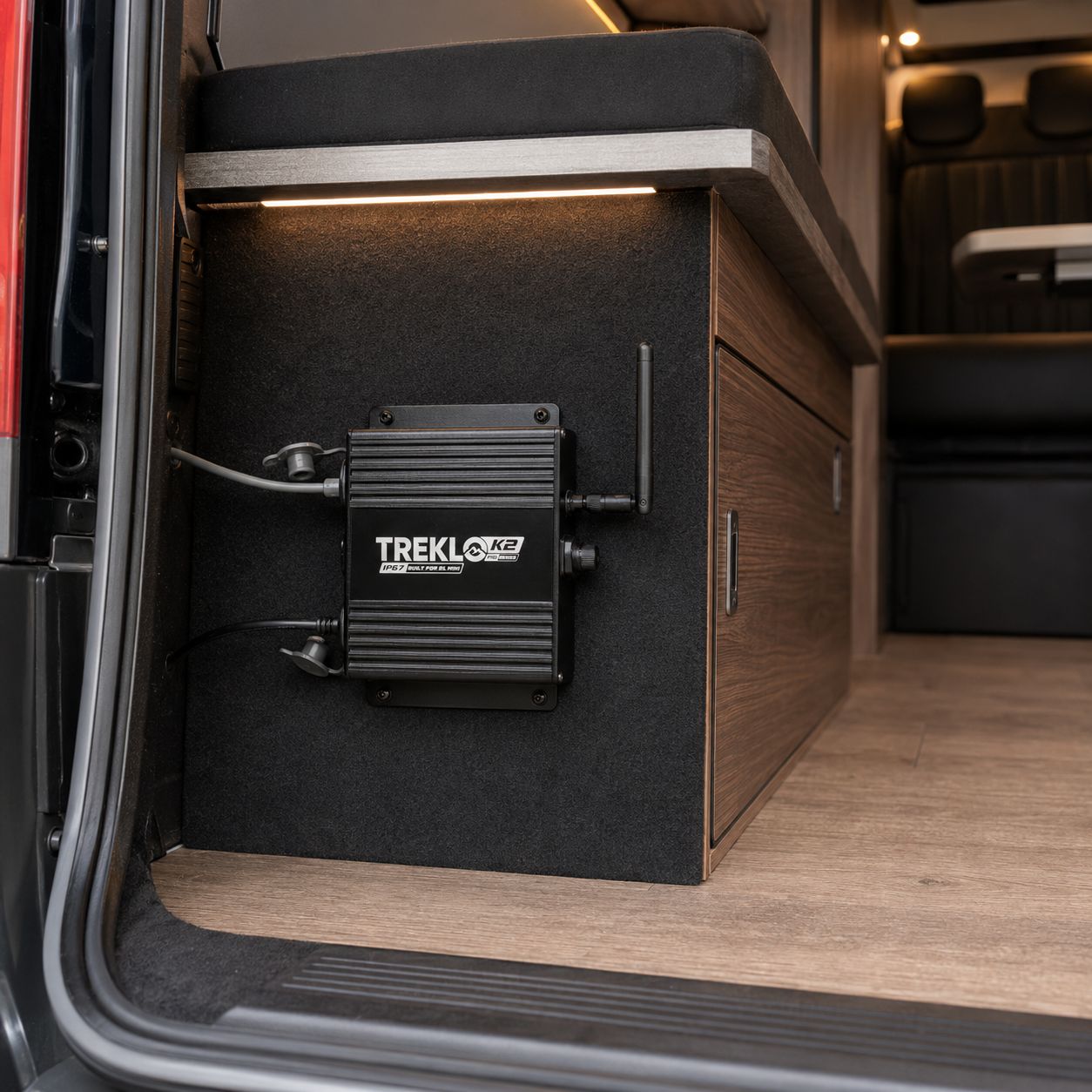 Treklo boosted power supply for Starlink Mini off grid travel setups