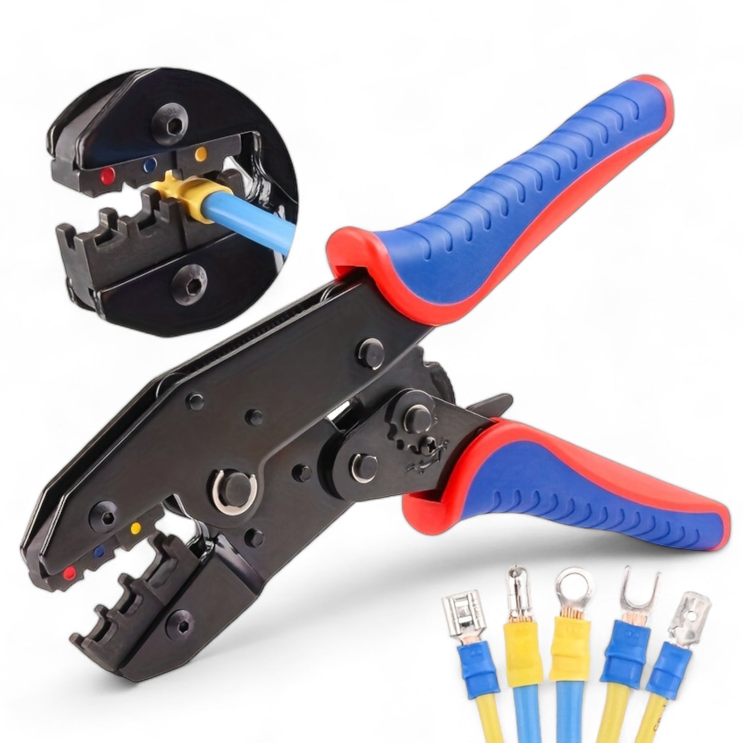 Ratcheting Wire Insulated Crimpers