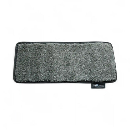 non-slip grey artificial grass step mat for caravan use