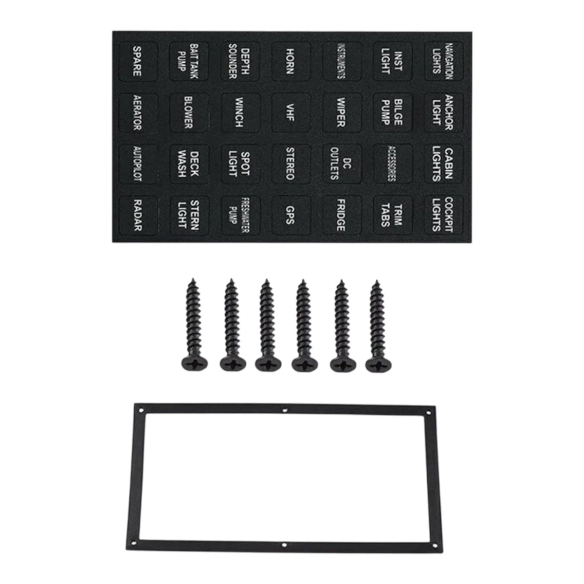 8 Post Rocker Switch 8 Way Rocker Switch Panel with Circuit Breakers (Red LED) – Campervan ...