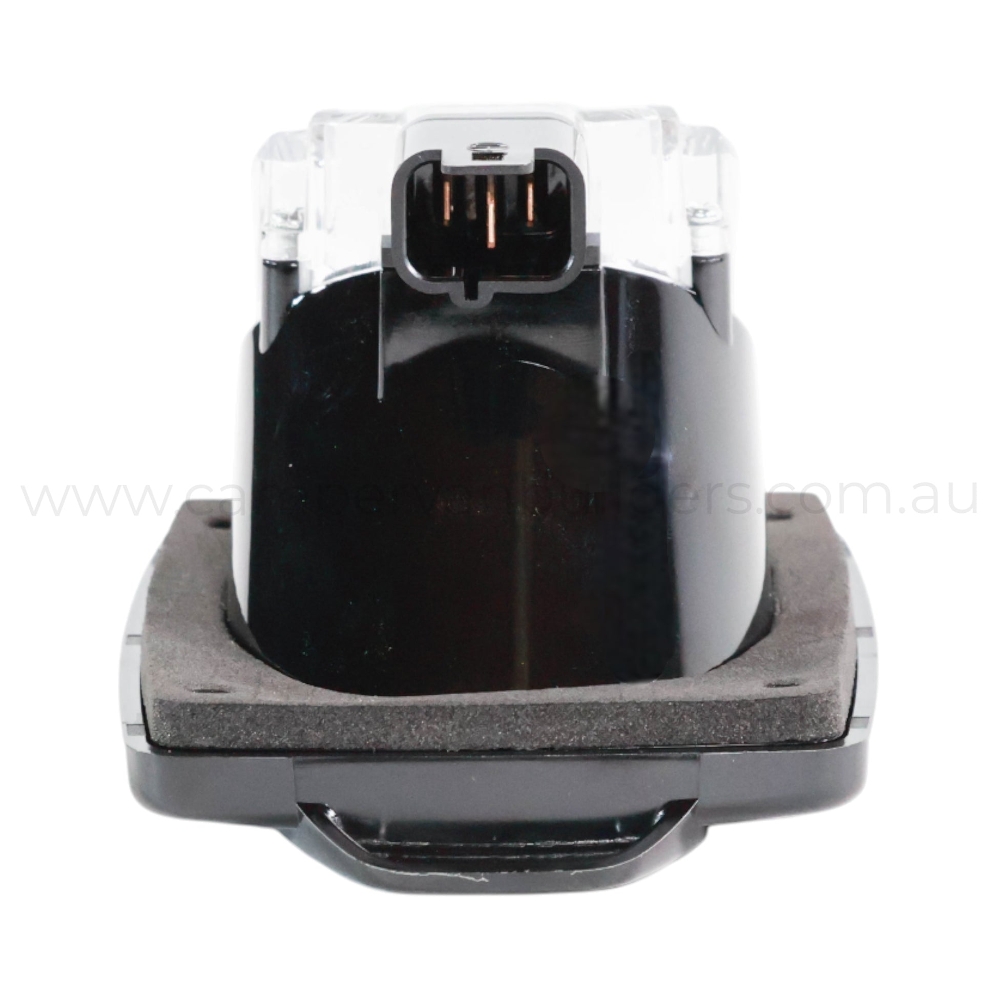 caravan black 10a outlet socket for 240v appliance use at powered sites