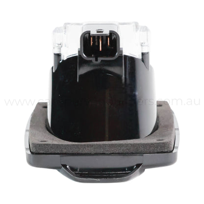 caravan black 10a outlet socket for 240v appliance use at powered sites