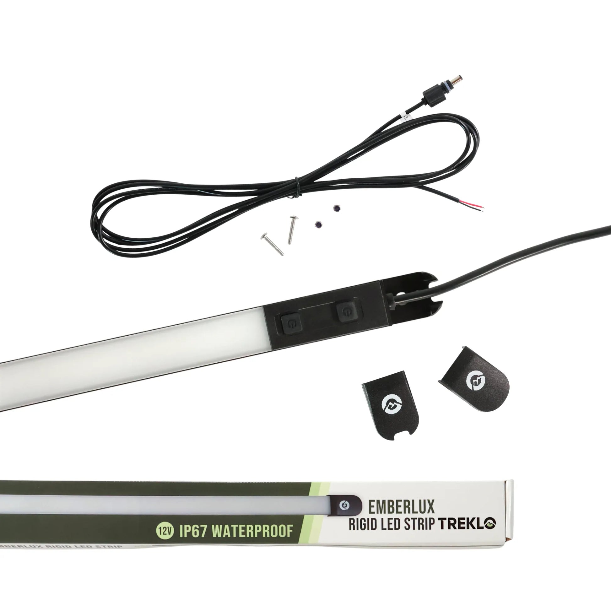 slim rigid led strip light emberlux finish for campervan roof lining installations