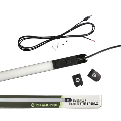 slim rigid led strip light emberlux finish for campervan roof lining installations