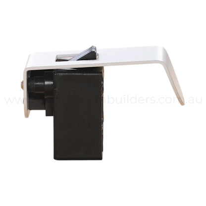 Campervan matte white half moon latch ROKR design for storage compartments