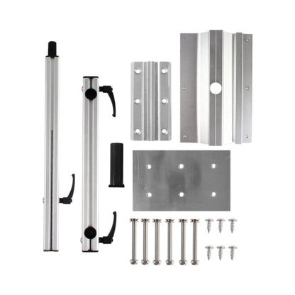 rv and camper heavy duty aluminum swivel table 360 degree rotation silver finish