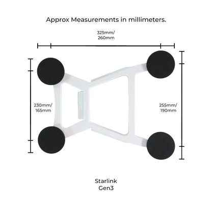 caravan starlink gen 3 v4 flat magnetic mount for temporary roof installations