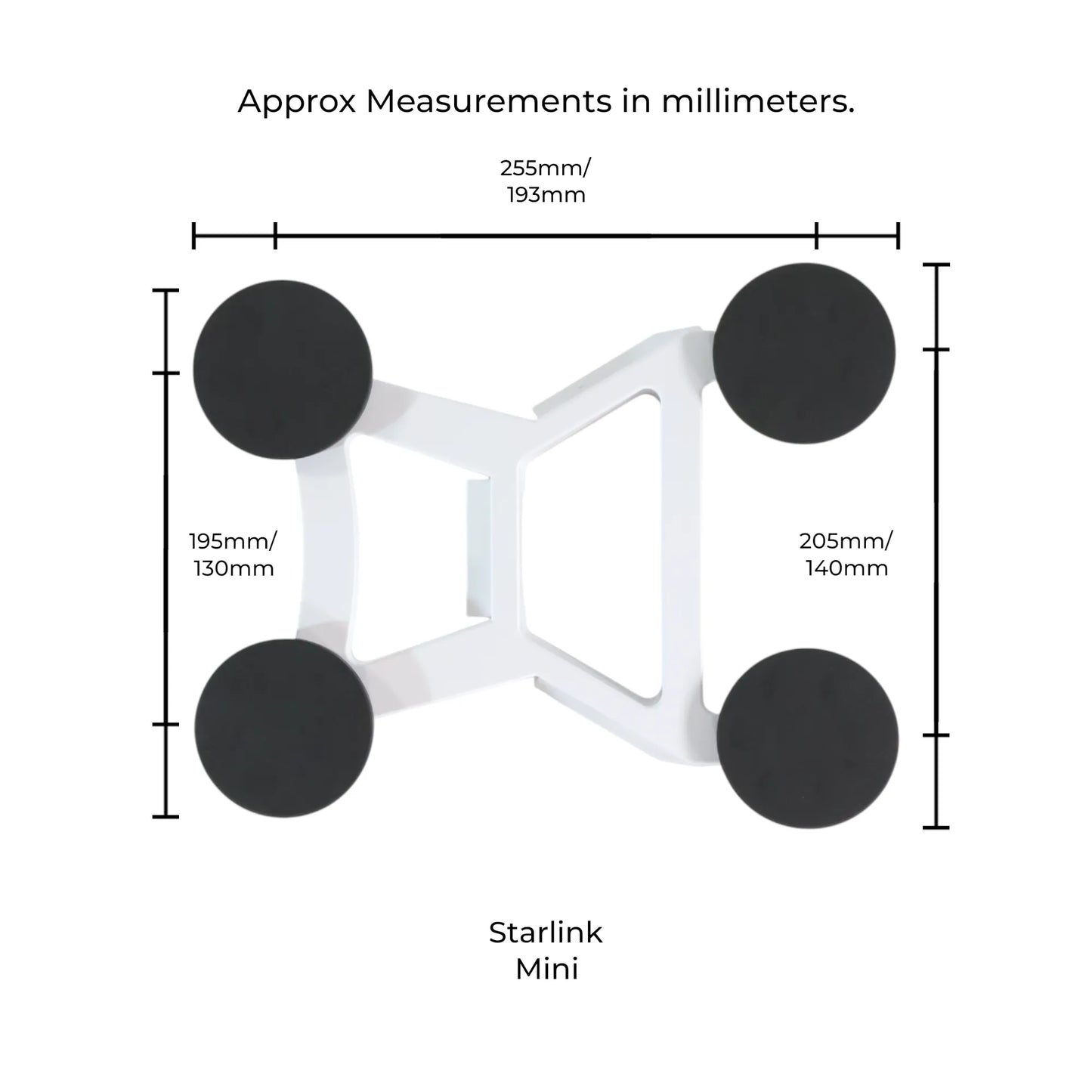 caravan starlink mini flat magnetic mount for temporary roof installs