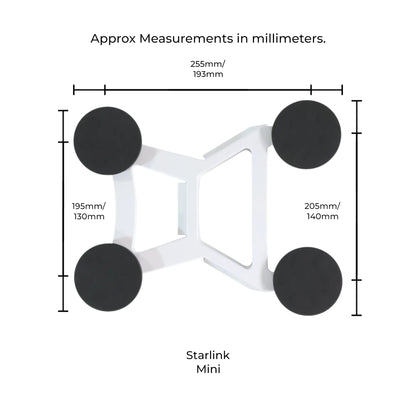 caravan starlink mini flat magnetic mount for temporary roof installs