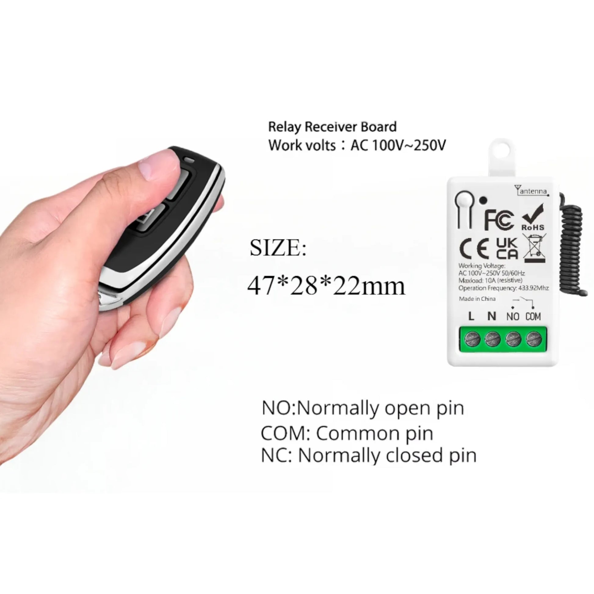 caravan wireless relay remote switch dc 6-36v for easy control of 12v and 24v accessories