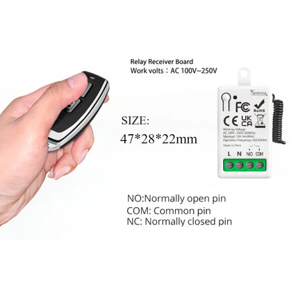 caravan wireless relay remote switch dc 6-36v for easy control of 12v and 24v accessories