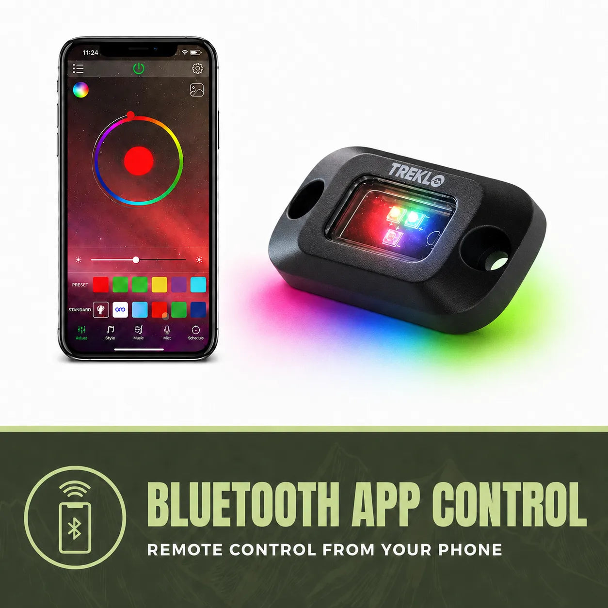 RGB underbody lighting kit for 4WD and off road adventures