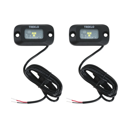 Bright rock lights designed for 4WD exterior illumination