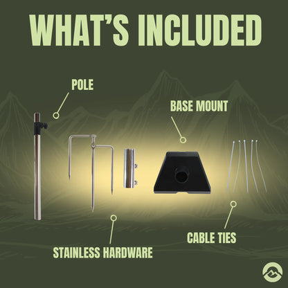 Campervan Starlink camping stand for portable off grid installations