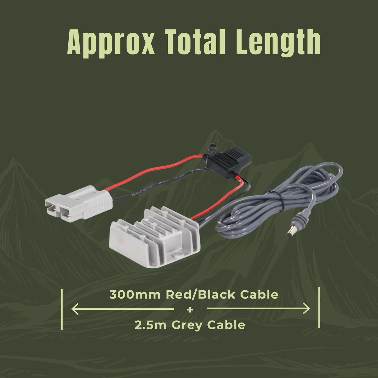 Caravan Starlink Mini power converter with weather resistant housing