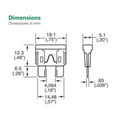 Blade Fuse 1 Amp (10 Pack) Fuses