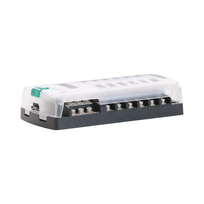 RV fuse distribution block with 12 blade fuse positions