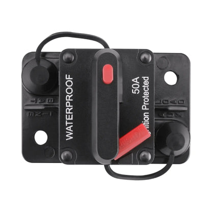 campervan flush mounted 50a dc breaker for compact electrical panels