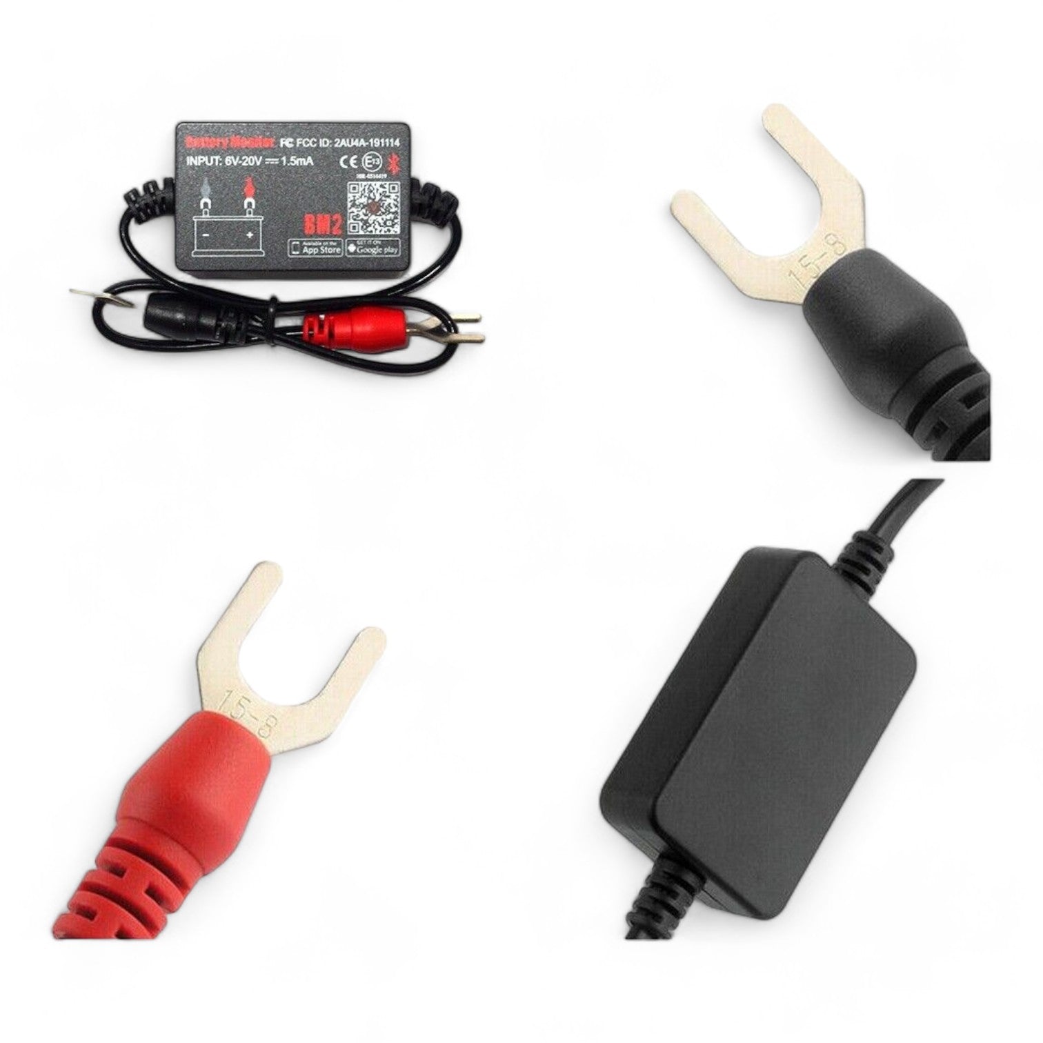 easy install 12v battery monitor with bluetooth connectivity