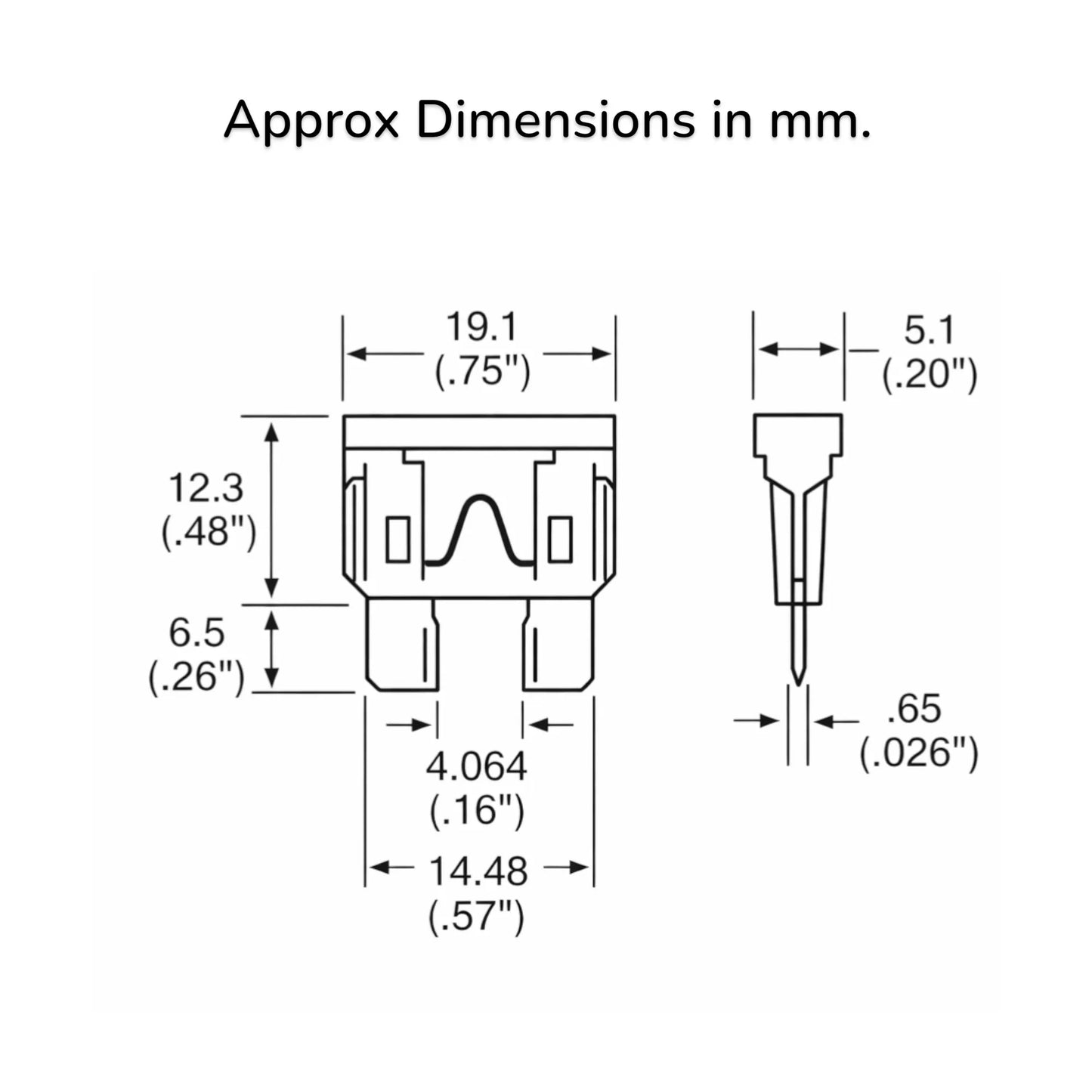 caravan blade fuse 10 pack for auxiliary circuits and fuse box spares