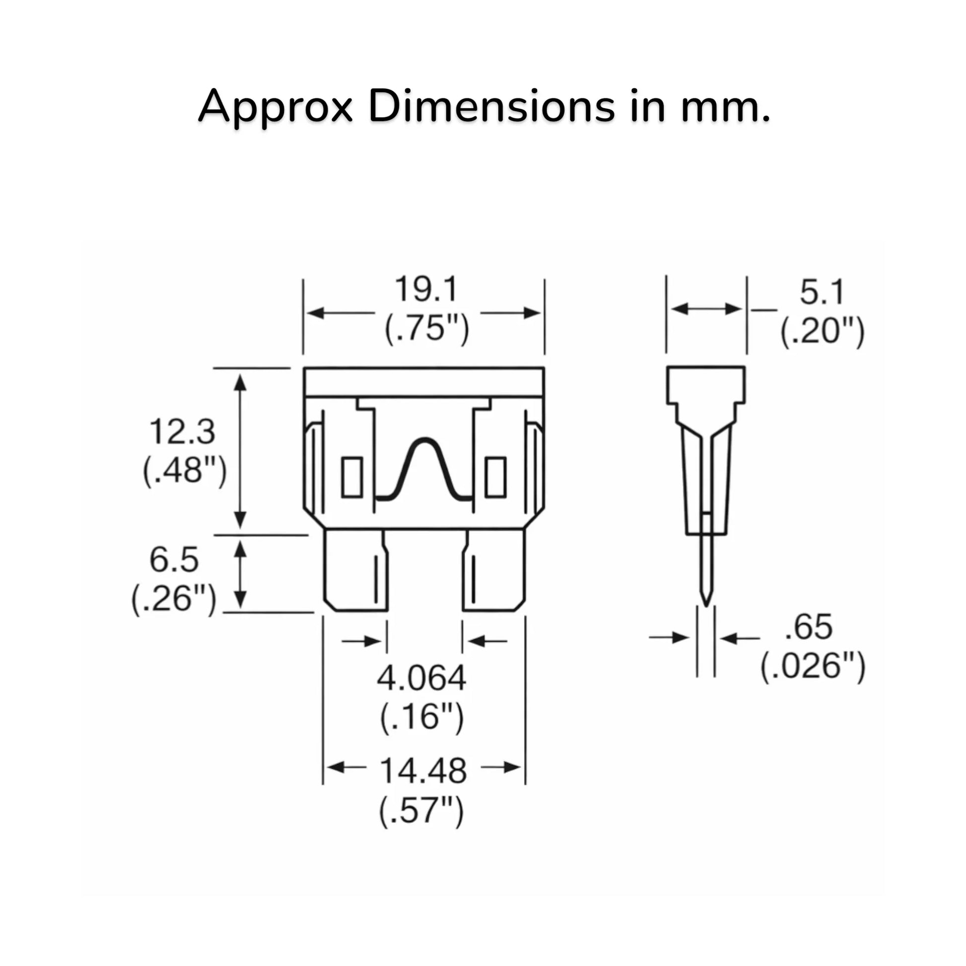 caravan blade fuse 10 pack for auxiliary circuits and fuse box spares