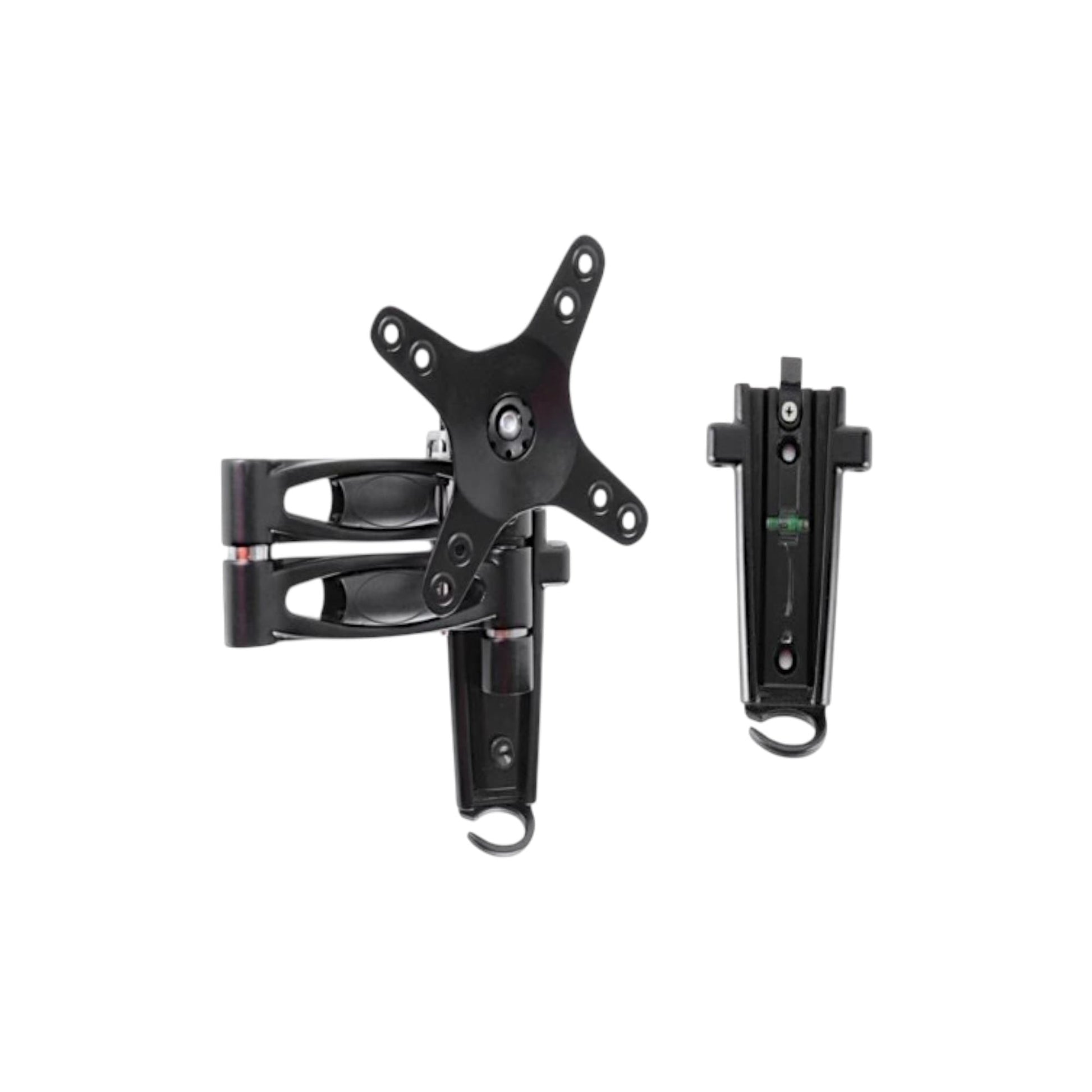 caravan lcd tv bracket dual arm swivel design