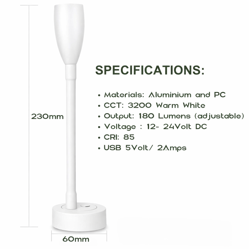 adjustable brightness reading lights for rv interiors