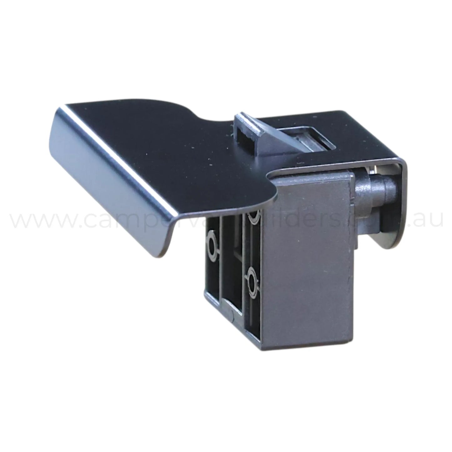 Caravan matte black ROKR locking latch for secure cupboard closures