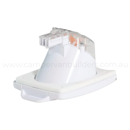 campervan white 15a 240v inlet for neat outside mounting and reliable power connection