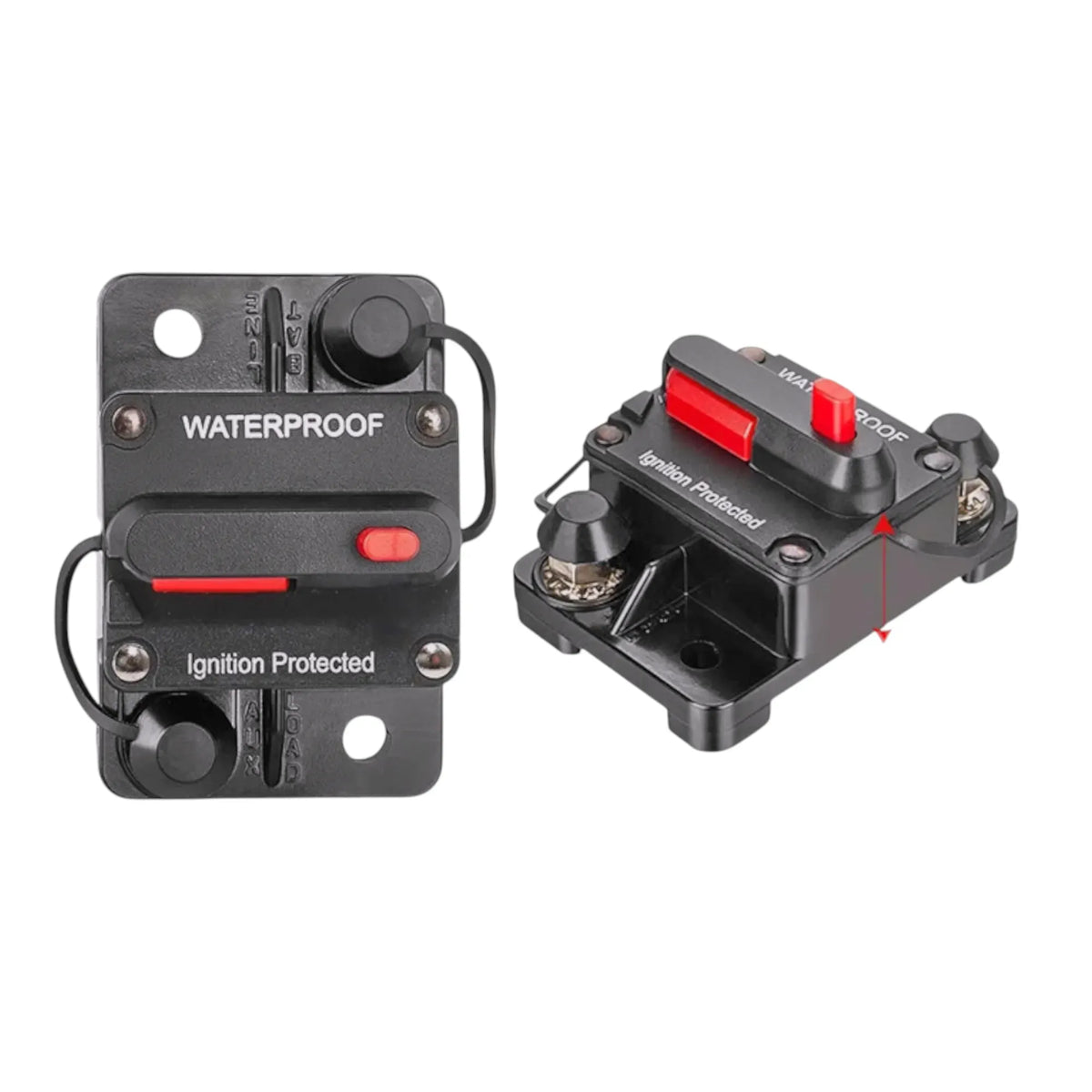 Caravan flush mount 300A circuit breaker for clean electrical panel installations