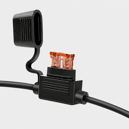 Caravan inline blade fuse holder for protecting electrical accessories