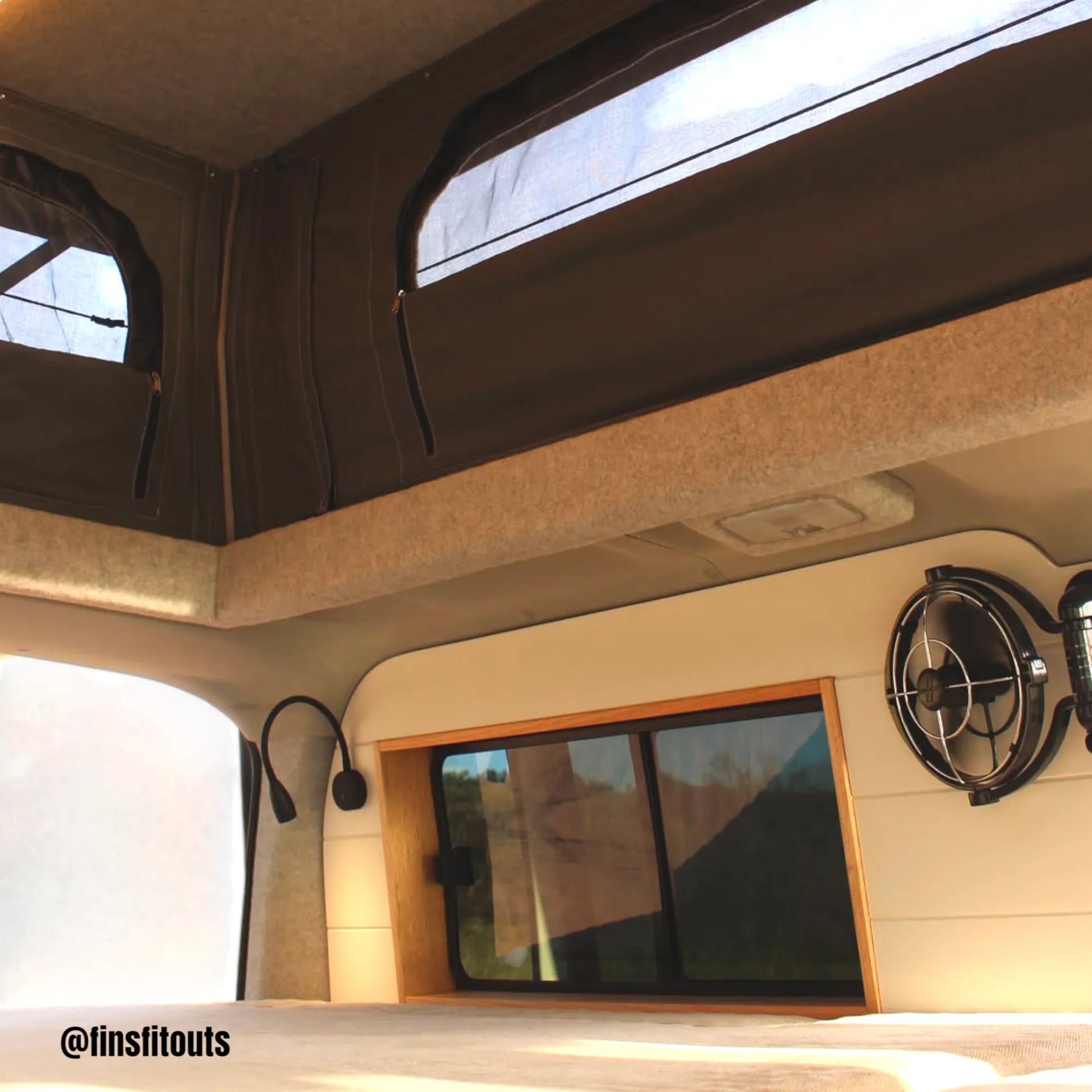 Pair of warm white Max reading lights for campervan, RV, and motorhome interiors
