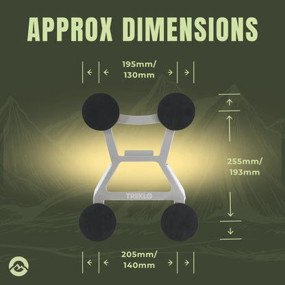 Aluminium Starlink Mini magnetic roof mount for reliable off grid internet