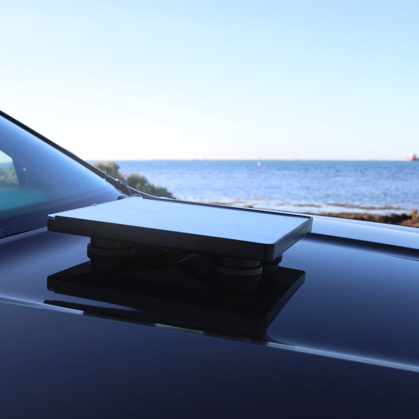 Caravan Starlink Mini flat shielded mount for secure touring installations