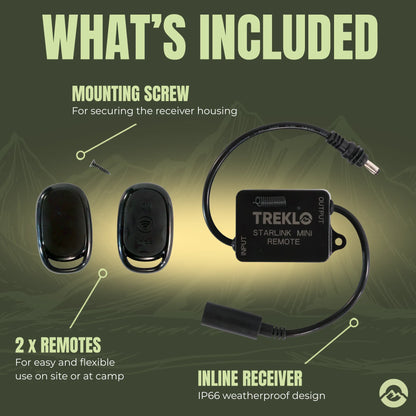 Campervan Starlink Mini wireless controller for reliable remote operation
