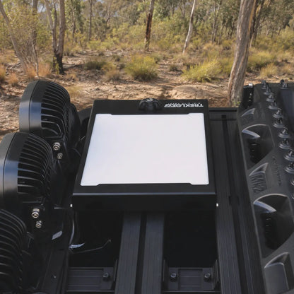 Caravan Starlink Mini roof rack mount with durable aluminium construction