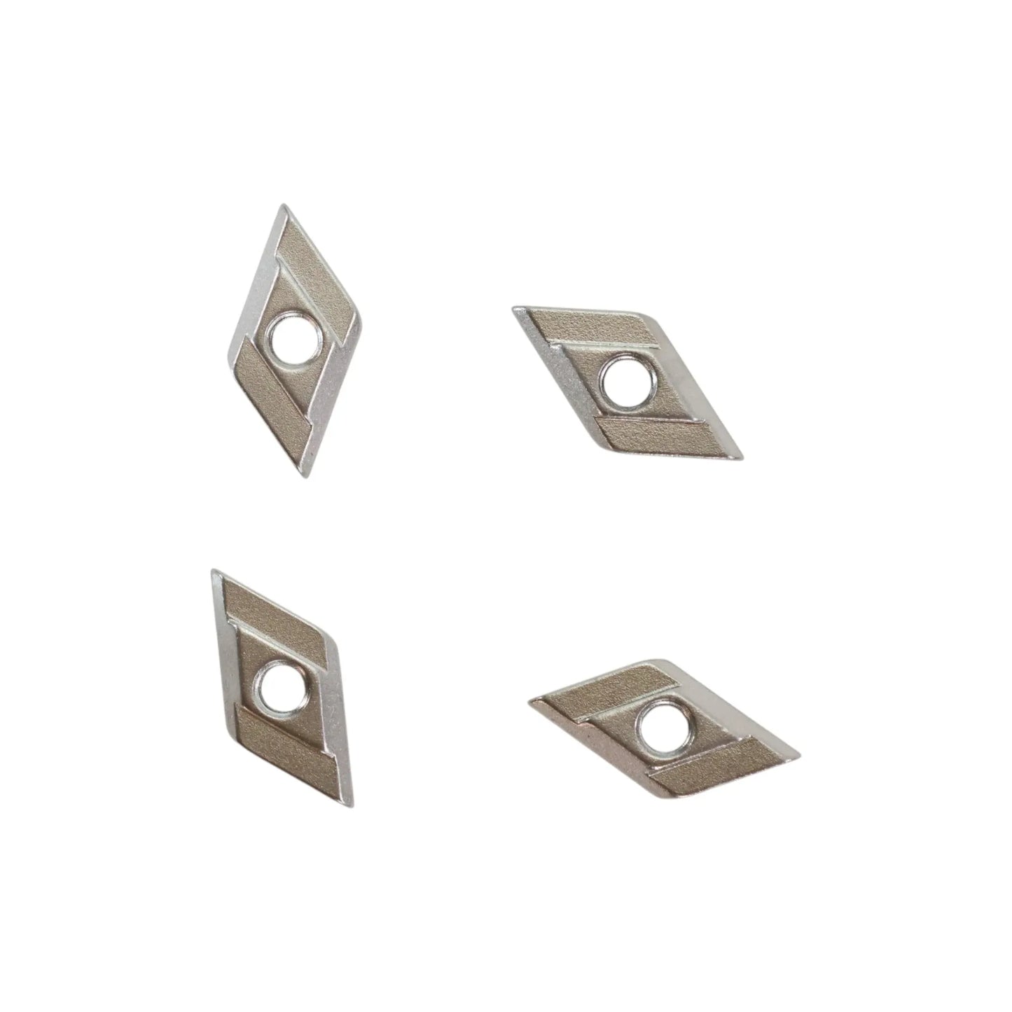 CNC-machined roof rack channel nuts made from solid 304 stainless steel.