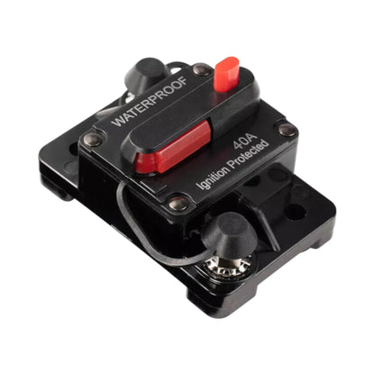 reliable dc 40a flush mount circuit breaker for camper electrical safety
