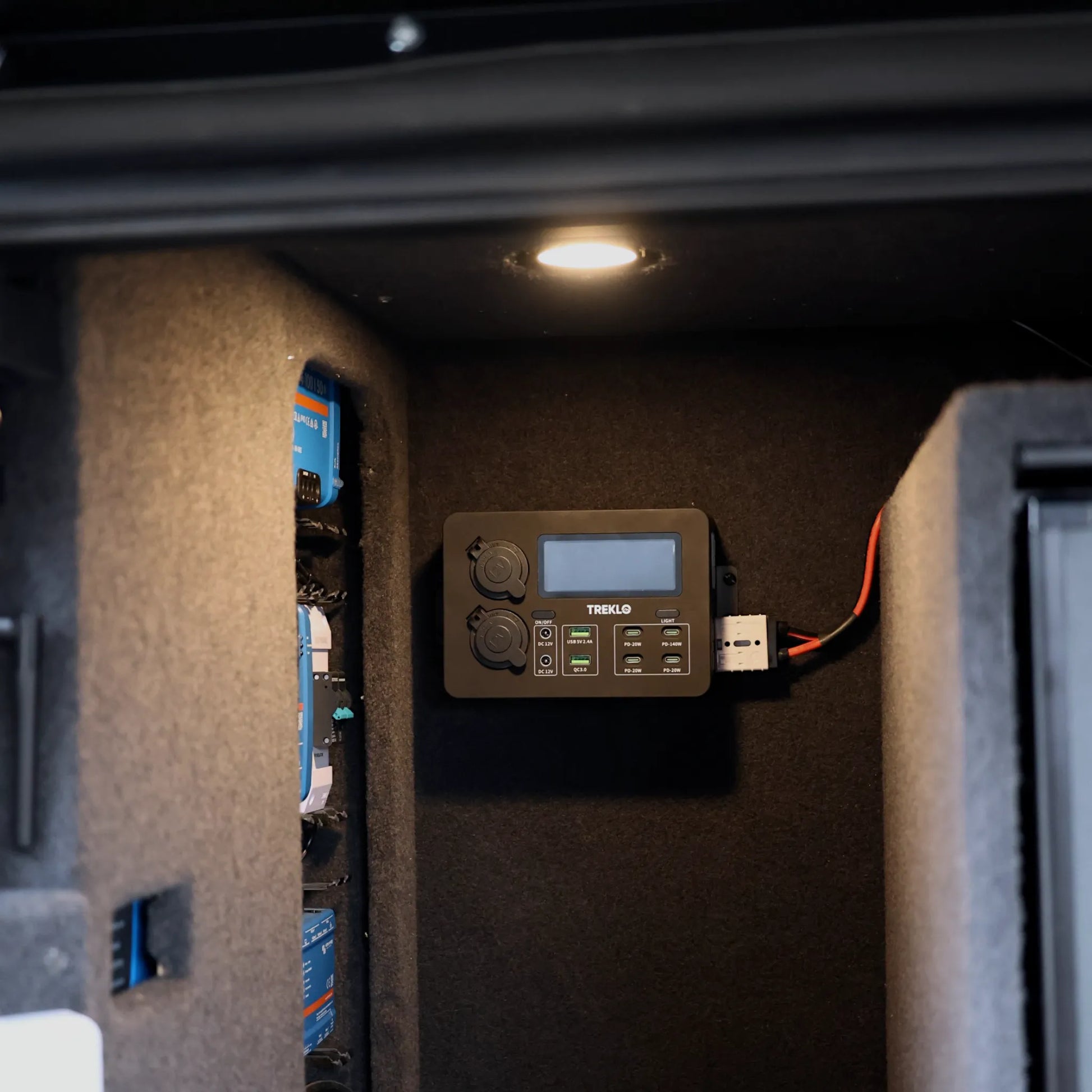 Treklo Mini Power Box for reliable off grid power distribution and charging