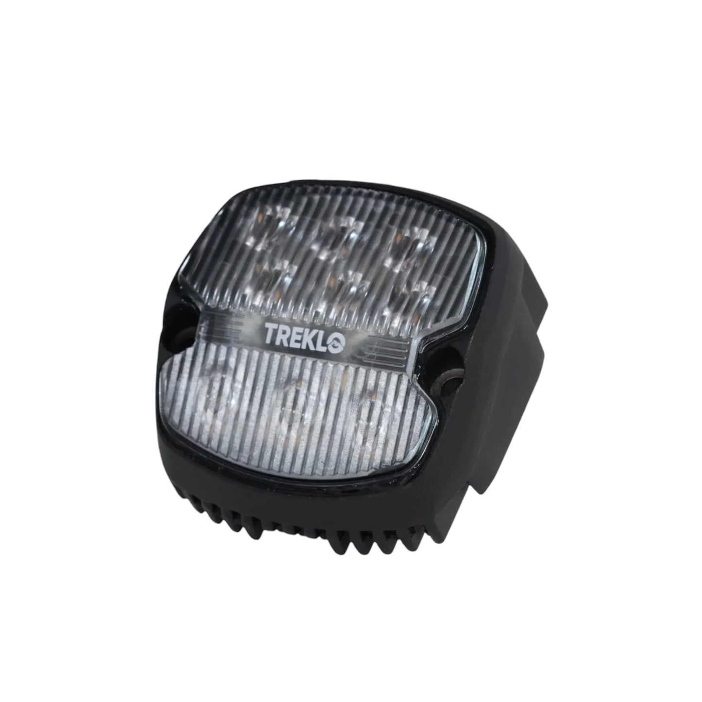 close-up of 80mm LED work light housing