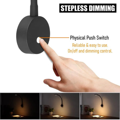 adjustable flat reading lamp in clean product view